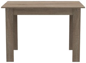 Σετ Τραπεζαρίας Manka-Julita 5 τεμ σε Sonoma Truffle - Μαύρο 110x80x77εκ. 110x80x77 εκ.