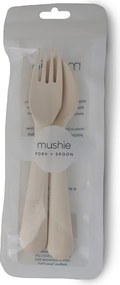 Κουτάλι + Πιρούνι (Σετ) Mushie Ivory 66-2380094