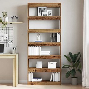 vidaXL Βιβλιοθήκη Παλαιό ξύλο 80 x 30 x 198 εκ Επεξεργασμένο ξύλο