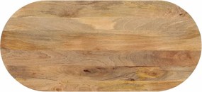 vidaXL Επιφάνεια Τραπεζιού Οβάλ 120x60x2,5 εκ. Μασίφ Ξύλο Μάνγκο