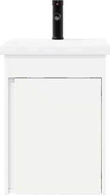 vidaXL Μονάδα μπάνιου με βρύση Λευκός 42 x 40 x 74,5 εκ