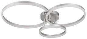 Φωτιστικό Οροφής 6094-A Led Dimmable Φ95cm 7500Lm 75W 3CCT Silver Inlight