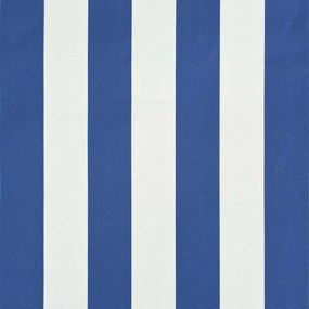 vidaXL Τέντα Συρόμενη Μπλε / Λευκό 100 x 150 εκ.