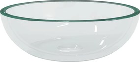 vidaXL Νιπτήρας Διάφανος 35 x 12 εκ. από Ψημένο Γυαλί