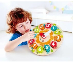 Ξύλινο Ρολόι "Chunky" Hape