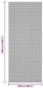 Χαλί Σκηνής Μπλε 6x2,5 μ.