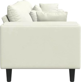 vidaXL Καναπές Κρεμ 250 x 77 x 76 εκ. Βελούδο