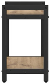 vidaXL Βιβλιοθήκη artisan δρυς 40 x 30 x 48.5 εκ Επεξεργασμένο ξύλο