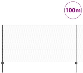 vidaXL Όρθιες Φράχτες  22 τεμ U-Channel Γκρι 120 εκ Ατσάλι