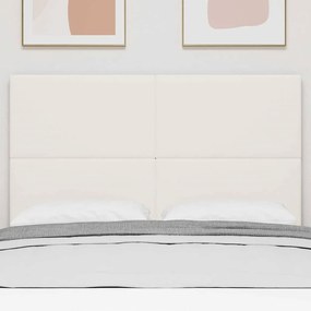 vidaXL LED κεφαλάρι με φώτα λωρίδας LED Κρεμ 160 cm Πολυεστέρας