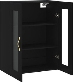 vidaXL Ντουλάπι Τοίχου Μαύρο 69,5 x 34 x 90 εκ.
