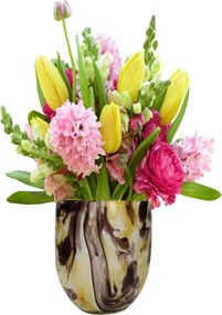 Βάζο ArteLibre Πολύχρωμο Γυαλί 18x18x16cm