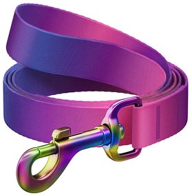 WAUDOG gradient nylon dog leash, 20mm wide, 122cm long, purple
