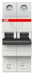 Αυτόματη Ασφάλεια SH202-C20 Γκρι 20Α Καμπύλη C 6kA SH200 49942 ABB 49942