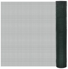 vidaXL Συρματόπλεγμα Κοτετσόσυρμα Πράσινο 10x1 μ Γαλβανιζέ Επικάλ. PVC