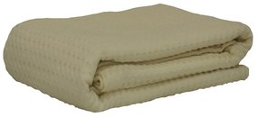 Κουβέρτα Πικέ Beige Michelle Anna Riska Υπέρδιπλο 230x240cm 100% Βαμβάκι