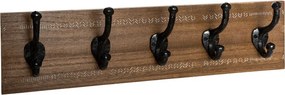 Κρεμάστρα Terty pakoworld mdf σε καρυδί απόχρωση 50x8.5x13εκ