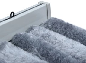 VidaXL Σήτα - Κουρτίνα Πόρτας Ασημί 56 x 185 εκ. από Σενίλ