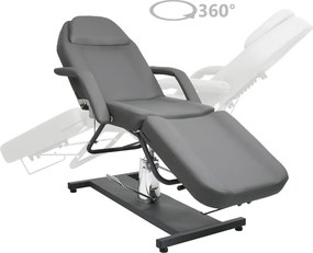 vidaXL Κρεβάτι - Πολυθρόνα Αισθητικής Γκρι 180 x 62 x (87-112) εκ.