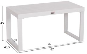 ΤΡΑΠΕΖΑΚΙ ΞΑΠΛΩΣΤΡΑΣ SENTRY HM6275.01 ΑΛΟΥΜΙΝΙΟ ΣΕ ΛΕΥΚΟ 87x43,5x45Υεκ. (1 Τεμμάχια)