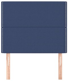 vidaXL Κεφαλάρια Κρεβατιού 2 τεμ. Μπλε 100x5x78/88 εκ. Υφασμάτινο