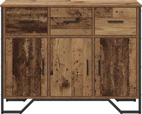 vidaXL Πλαϊνό γραφείο Παλιό ξύλο 97 x 32,5 x 74,5 εκ.