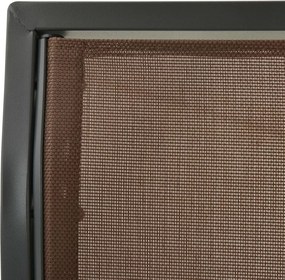 vidaXL Παγκάκι Κούνια Κήπου Χρώμα Coffee με Σκίαστρο