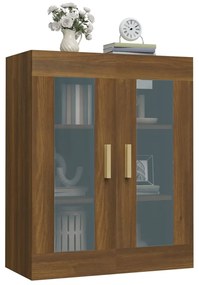 vidaXL Κρεμαστό Ντουλάπι Τοίχου Καφέ Δρυς 69,5x34x90 εκ Επεξ. Ξύλο