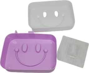Σαπουνοθήκη Πλαστική με Βεντούζα Smile