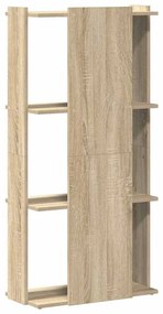 Βιβλιοθήκη 3 Επιπέδων Sonoma Δρυς 60x30x120 εκ. Επεξεργ. Ξύλο - Καφέ