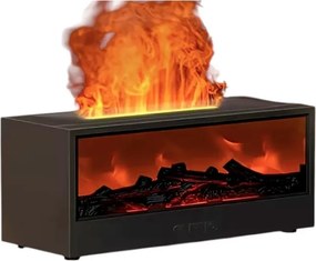 Υγραντήρας χώρου με εφέ φλόγας - 626286 - Black