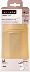 Suavinex Μπιμπερό Σιλικόνη Φυσιολογική θηλή SX PRO 240ml +3μ Must