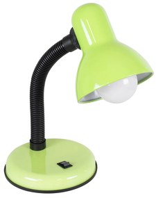 GloboStar® STUDENT GREEN 01533 Μοντέρνο Επιτραπέζιο Φωτιστικό Γραφείου Μονόφωτο 1 x E27 Πράσινο με Λευκό Μεταλλικό με Διακόπτη ΟN/OFF Καμπάνα Φ12 x Υ32cm