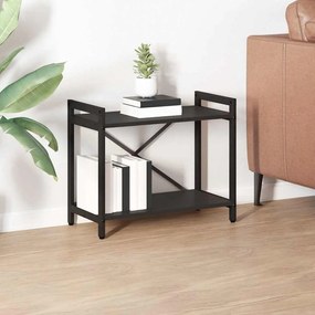 vidaXL Βιβλιοθήκη Μαύρη δρυς 60 x 30 x 48.5 εκ Επεξεργασμένο ξύλο