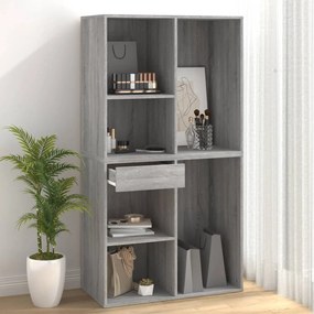 vidaXL Ντουλάπι Καλλυντικών Γκρι Sonoma 80x40x75 εκ. από Επεξεργ. ξύλο