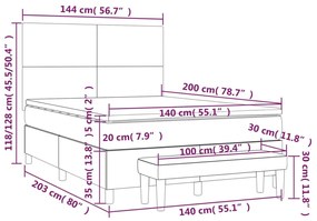 ΚΡΕΒΑΤΙ BOXSPRING ΜΕ ΣΤΡΩΜΑ ΜΑΥΡΟ 140X200ΕΚ.ΑΠΟ ΣΥΝΘΕΤΙΚΟ ΔΕΡΜΑ 3137545