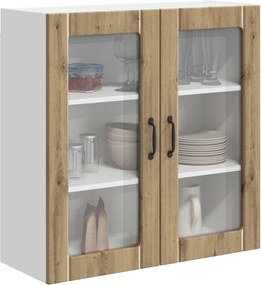 vidaXL Ραφιέρα τοίχου LUCCA Artisan Δρυς 80 x 31 x 80 εκ.