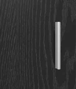 vidaXL Κομοδίνα Μαύρη Δρυς 40 x 30 x 60 cm Επεξεργασμένο Ξύλο