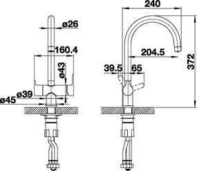 Blanco Trima Chrome - Μπαταρία Κουζίνας Φίλτρου
