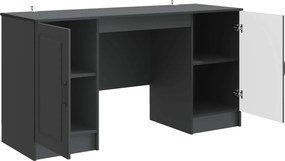 vidaXL Γραφείο Μαύρο 142,5 x 50 x 75 εκ. Επεξεργασμένο Ξύλο