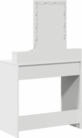 vidaXL Τραπέζι περιποίησης Λευκό 79 x 41 x 140 εκ. Επεξεργασμένο ξύλο