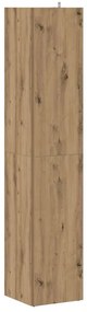 vidaXL Γωνιακό ντουλάπι Artisan Oak 33x33x165 cm Κατασκευασμένο ξύλο