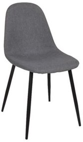 Καρέκλα Celina ΕΜ907,1Μ Grey 45x54x85cm Σετ 4τμχ Μέταλλο,Ύφασμα