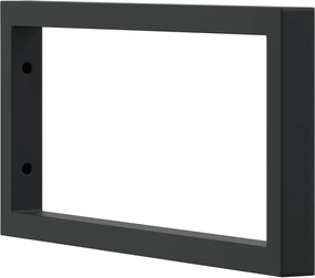 vidaXL Βραχίονες Ραφιών για Νιπτήρα Ορθ. 2 Τεμ. Μαύρο Χάλυβας