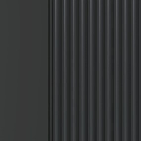 vidaXL Κομοδίνο Μαύρο 43 x 34,5 x 50 εκ Επεξεργασμένο Ξύλο