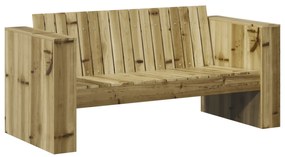 vidaXL Καναπές Κήπου 2 Θέσεων 134x60x62 εκ. Επεξεργασμένο Ξύλο Πεύκου