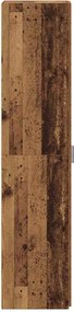 vidaXL Highboard 2 pcs Παλιό ξύλο 50 x 42,5 x 185 εκ.