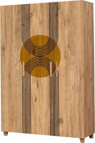 Τριφυλλη Ντουλαπα Πευκο Atlantic LEVA HEDERA SUN 48x120x189