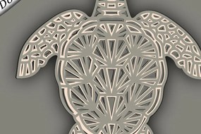 Σετ των 2 Intra απο ξύλο plywood 3mm-4mm πάχος – Χελώνα Πολυστρωματικό/Χελώνα Κοπή χαρτιού Δίασταση 20x20 cm INTRAFABR-67710322