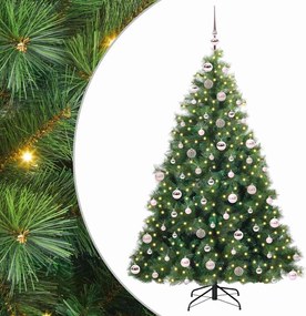 vidaXL Τεχνητό Χριστουγεννιάτικο Δέντρο Πράσινο 180 cm ΠΕ και PVC